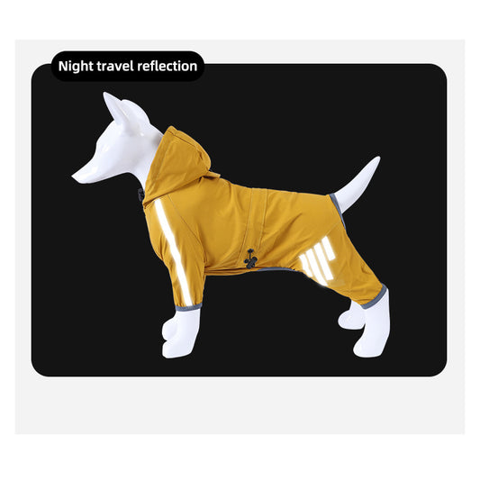 Sily Pet Raincoat Four-legged For Dogs Small Dog Outing Clothes