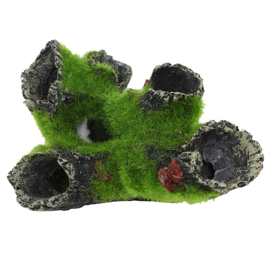 Fish Tank Decoration Imitation Moss Tree Root Shrimp Pot Nest