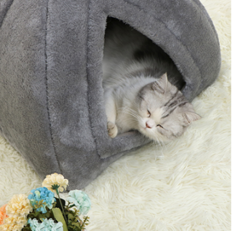 Warm Cat House Closed Folding Pet