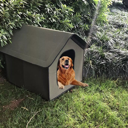Pet House Outdoor Waterproof Weatherproof Dog Kennel Cat Foldable