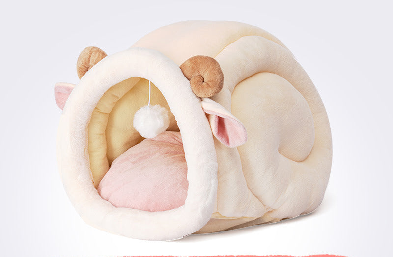 Soft Cat Bed Mat Sleeping Bag House Wicker Dog Basket