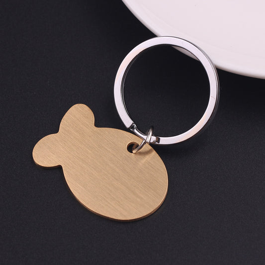 Personalized Cat Dog Pet Id Tag Keychain Engraved Pet Name For
