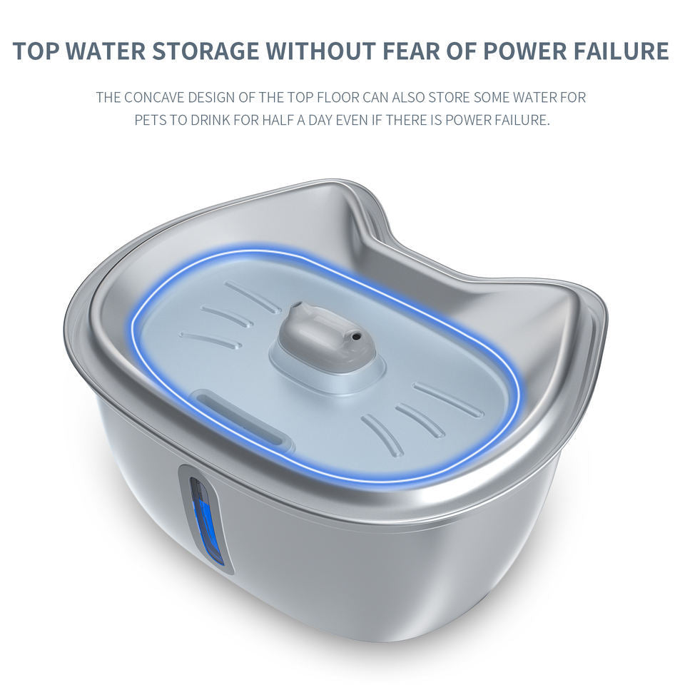 3l Stainless Steel Pet Water Dispenser Filter