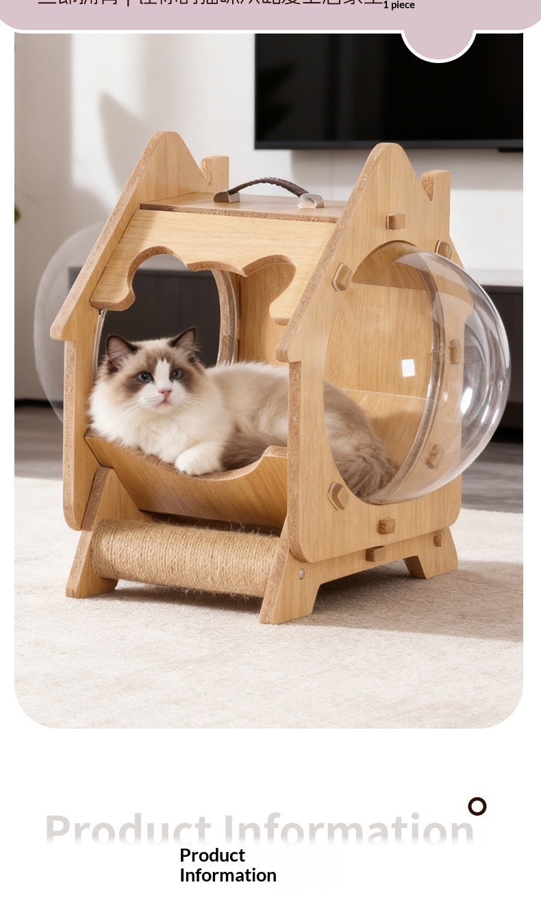 Transparent Capsule Extra-large Bed Multi-functional Scratching