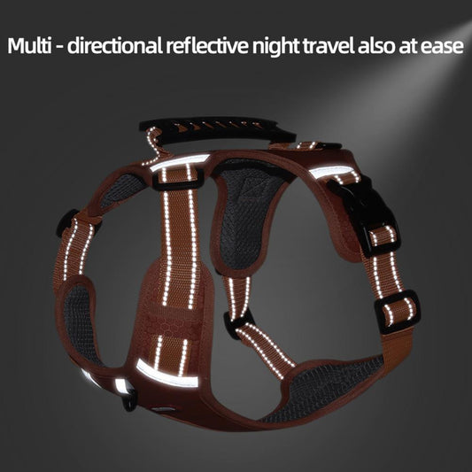 Nylon Dog Harness No Pull Breathable Reflective Pet Vest For Small