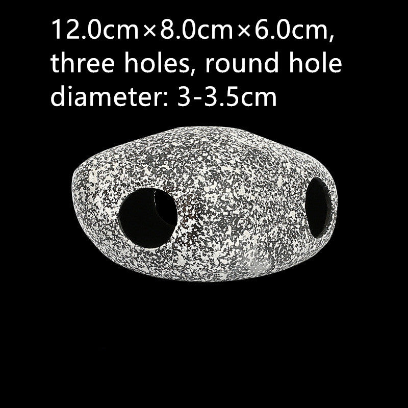 Aquarium Decorative Stone Decorations Ponds Ceramic Shrimp Farms