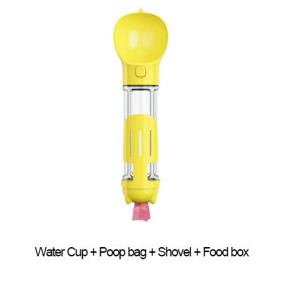 300 500ml Portable Multifunction Dog Water Bottle Food Feeder For