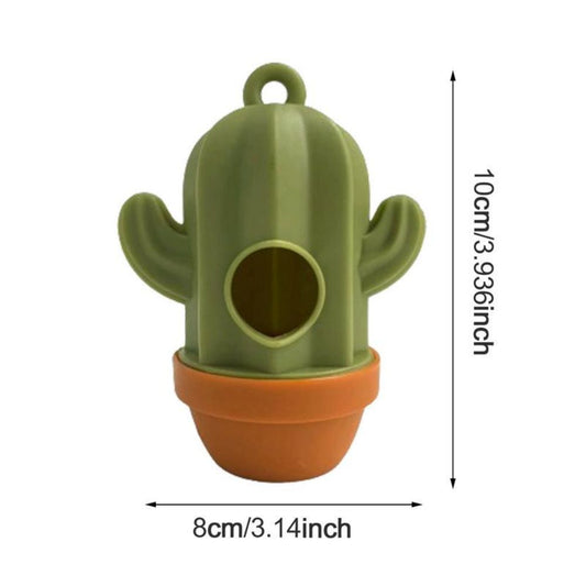 1pcs Cactus Shaped Poop Bag Dispenser Pet Dog Waste Holder Plastic