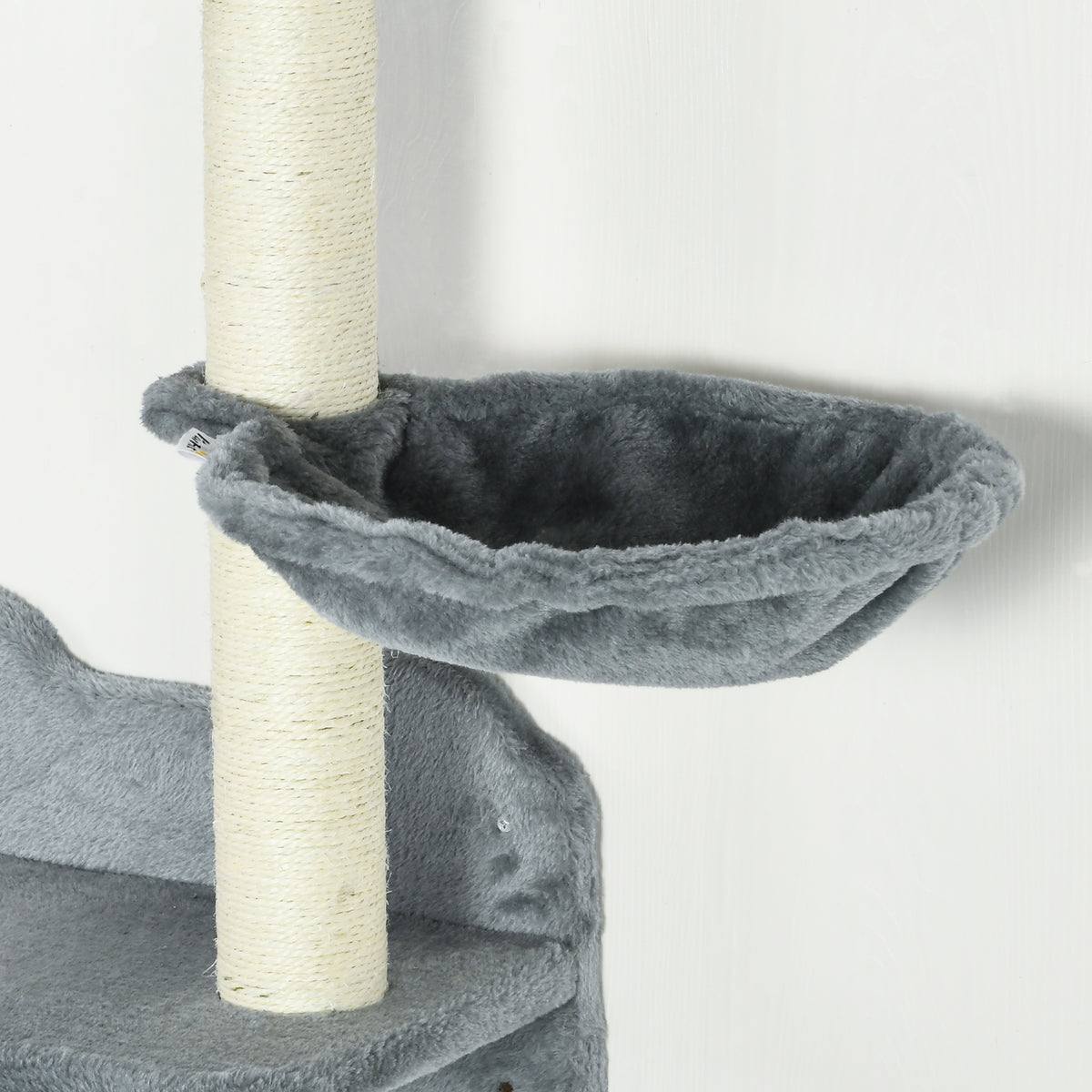 4 Piece Cat Shelf With Scratching Post Wall-mounted Tree For Indoor