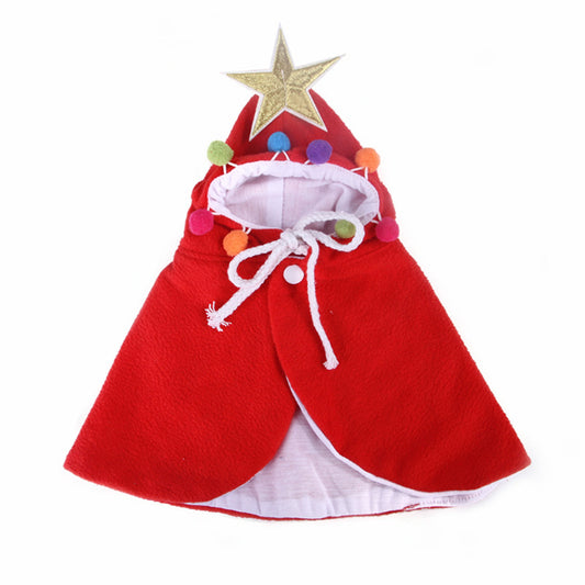 Cute Dog Cat Costume Christmas Cloak Halloween Disguise