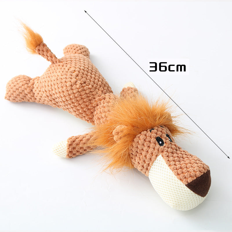Plush Cartoon Puppy Dog Toy Pet Chew Squeak Toys For Small Dogs