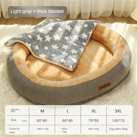 Removable And Washable Dog Bed Warm Cat For Sleeping