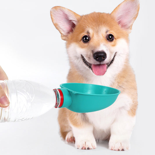 Portable Dog Drinking Bowl Outdoor Water Feeding Pet Outside Cup