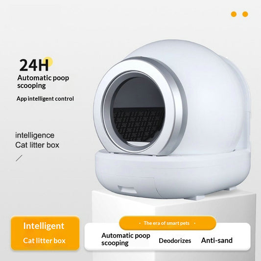 Fully Automatic Cat Litter Box With Electric One-touch