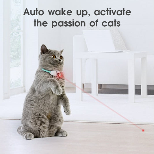Automatic Cat Toy Smart Laser Teasing Collar Electric USB Charging
