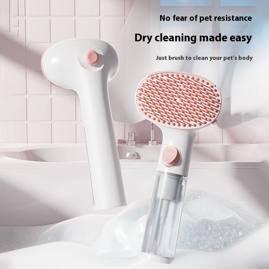 3-in-1 Pet Steam Brush Pet Cleaning Adjustable Comb Wash-free Hair