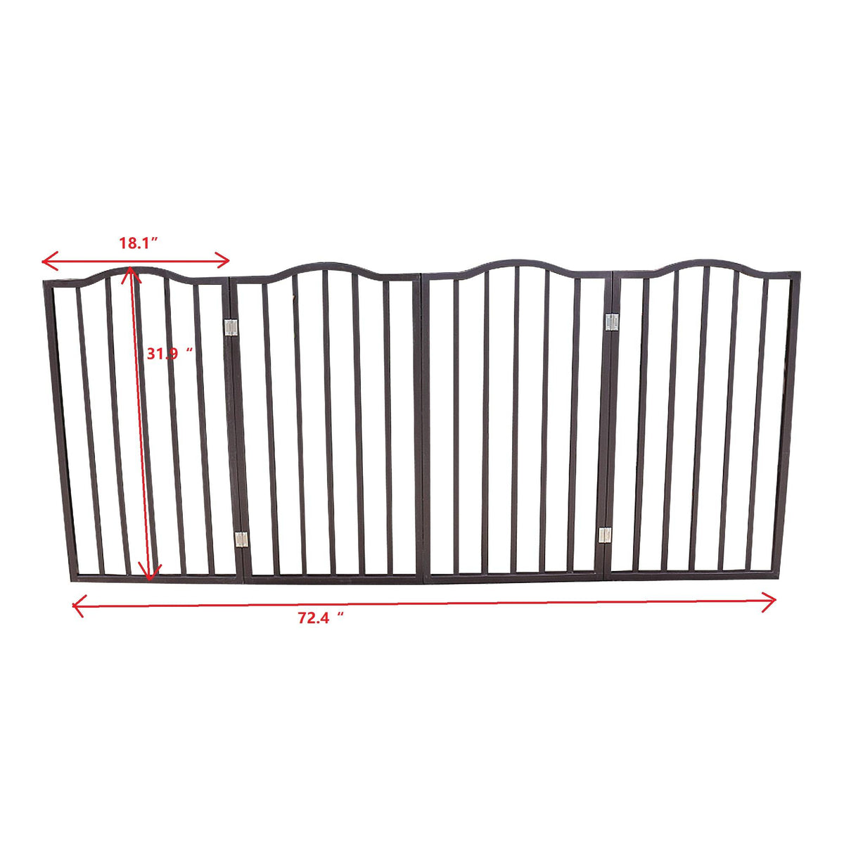 Pet Gate Dog For Doorways Stairs Or House Standing Folding Arc
