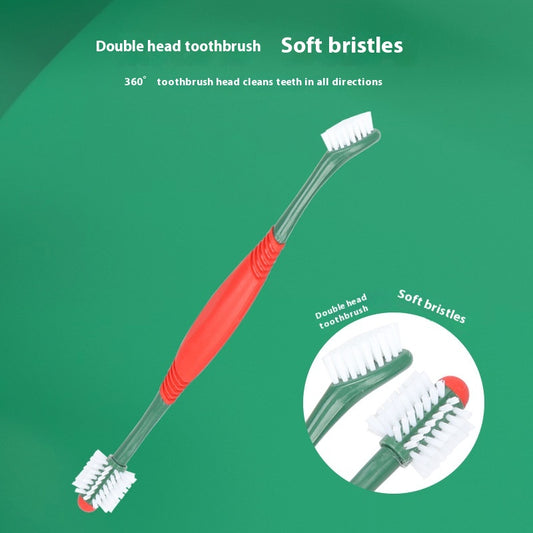 Pet Toothpaste Toothbrush Set Cat And Dog Finger Stall Cleaning Pet