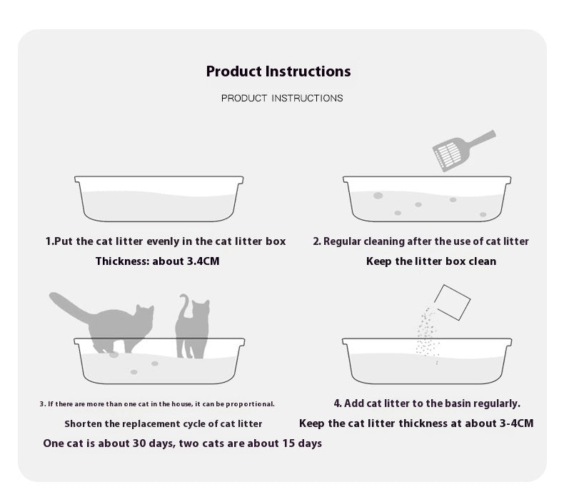 Alloy Litter Box Easy To Clean Widen And Thicken Leak-proof Sand