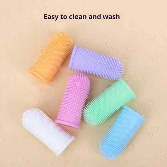 360-degree Pet Toothbrush Rubber Finger Cap