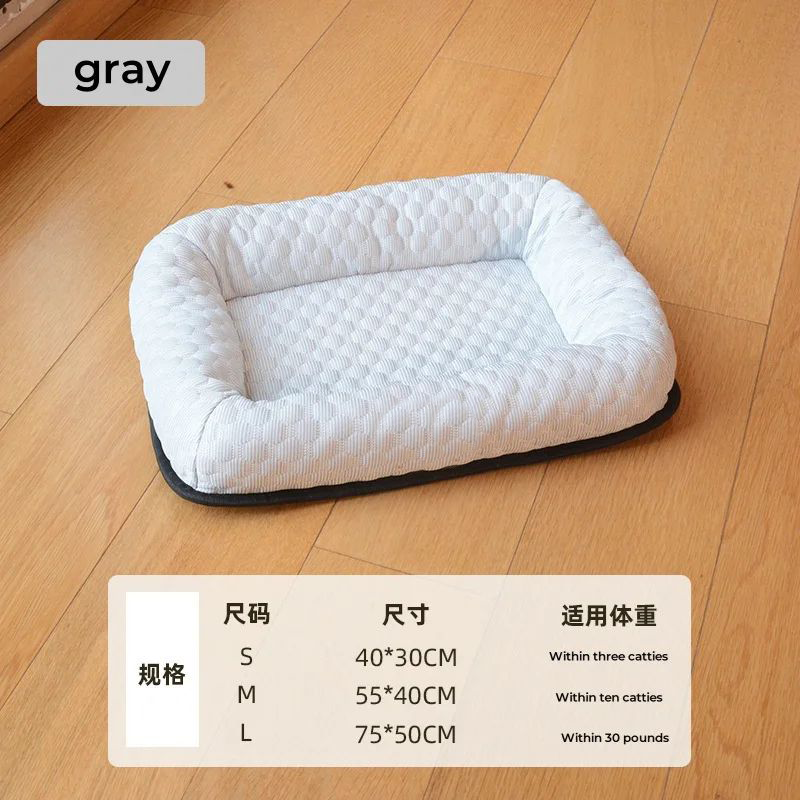 Summer Cooling Pet Cat Bed Cushion Ice Pad Dog Sleeping Square