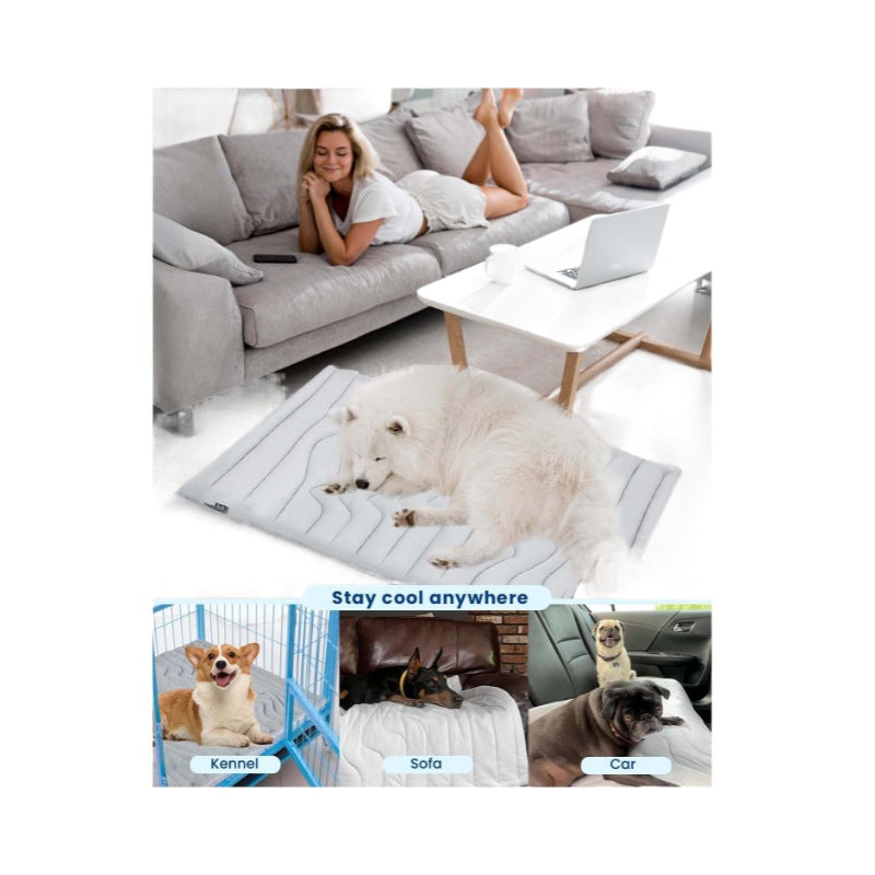 Pet Ice Mat Summer Dog Cat Cool Pad Mattress Heatstroke Prevention