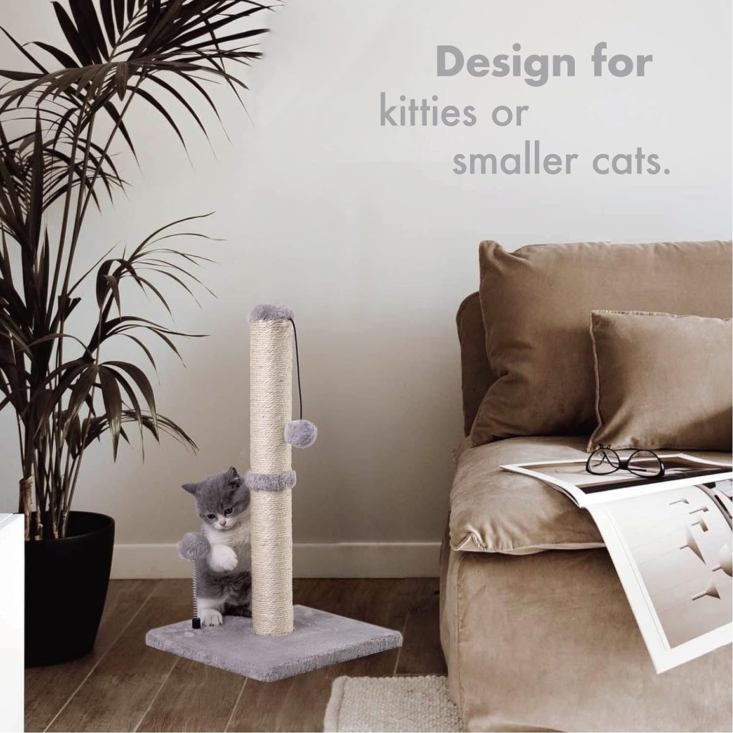 Cat Scratching Post Premium Basics Kitten Scratcher Sisal Scratch