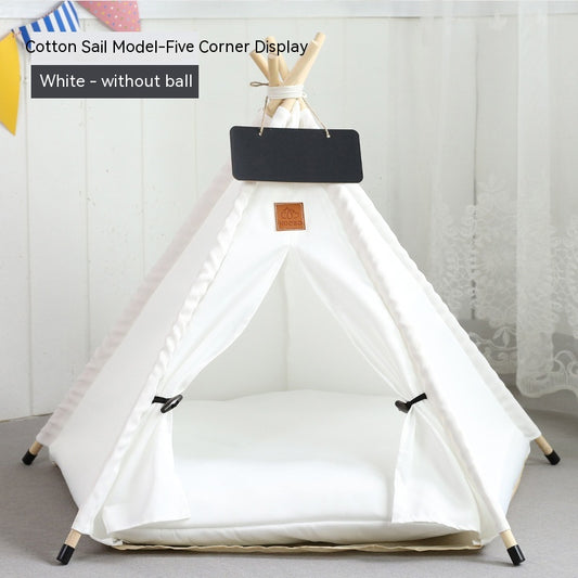 Pet Tent Cat House Removable And Washable Kennel Villa