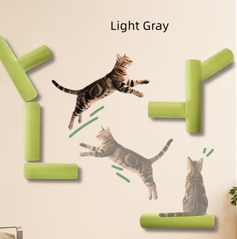 Cat Scratching Post Self-adhesive Wall Mounted Space Savings