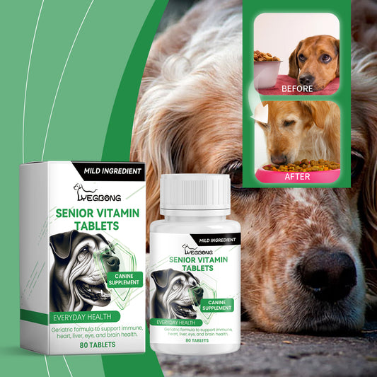 Senior Dog Vitamin Tablets Multivitamin Supplement For Older Dogs