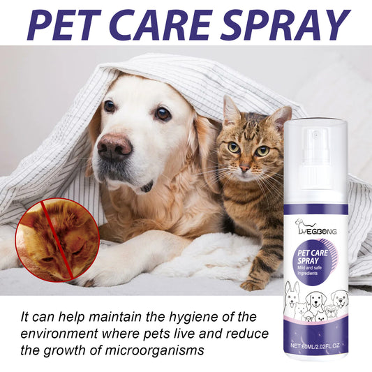 Yegbong Pet Care Spray Pet Cat And Dog Skin Wound Itch Repair