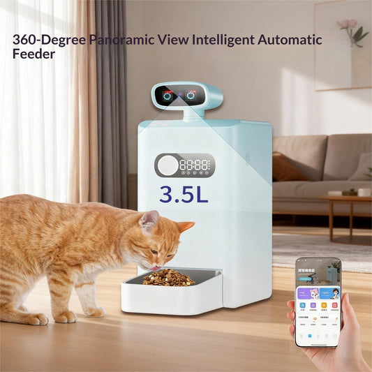 Smart Cat Automatic Feeder Dispenser With Camera Live Monitoring