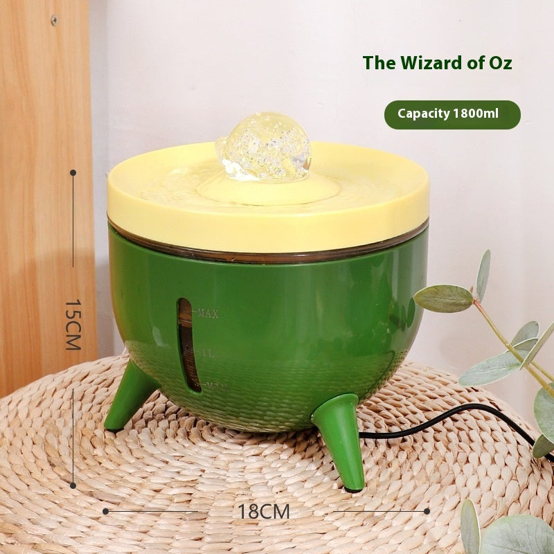 Crystal Ball Automatic Circulating Filter Pet Water Dispenser