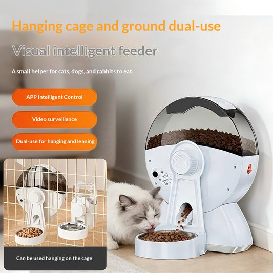 Pet Smart Feeder With Hd Camera Automatic Feeding Device