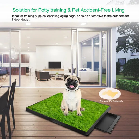 Dog Toilet Indoor Puppy Training Pad Potty Pet Grass Mat Removable