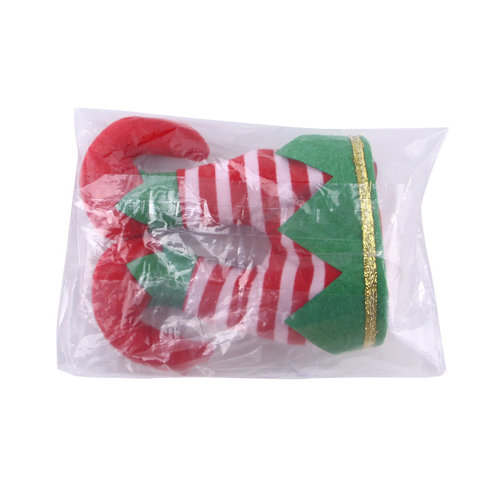 Pet Christmas Funny Striped Clown Hat Dog Ornaments Supplies