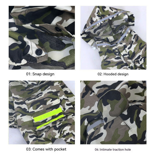 Dog Raincoat Border Shepherd Clothing Waterproof