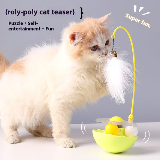 Cat Interactive Toy Funny Tumbler Kitten Exercise Catching Leaky