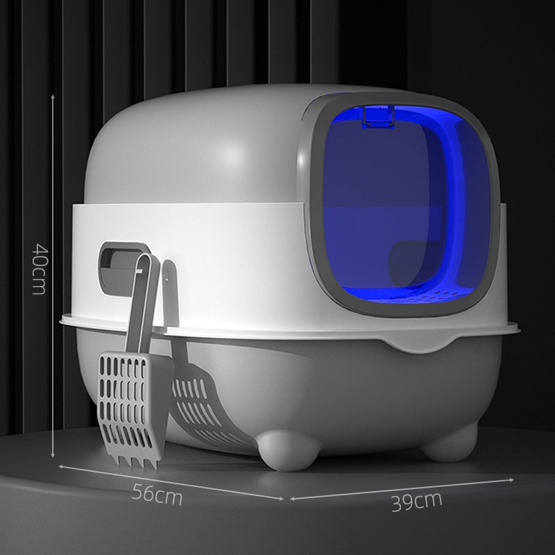 Enclosed Lift-top Cat Litter Box