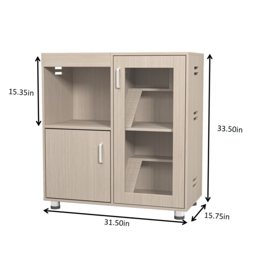 Guinea Pig Cage 4 Tiers Hamster Wooden With Lockers