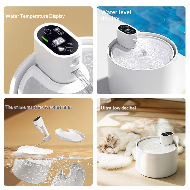 Automatic Ceramic Water Fountain For Cats Dog Drinking Bowl