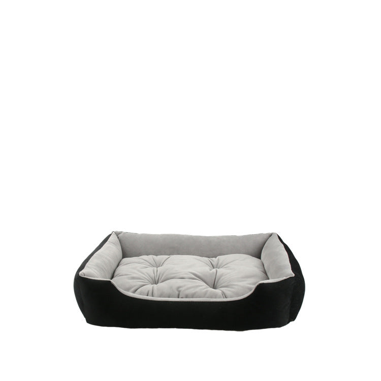 Medium Small Dog Sofa Bed Cushion For Cat Pet Square Plush Kennel