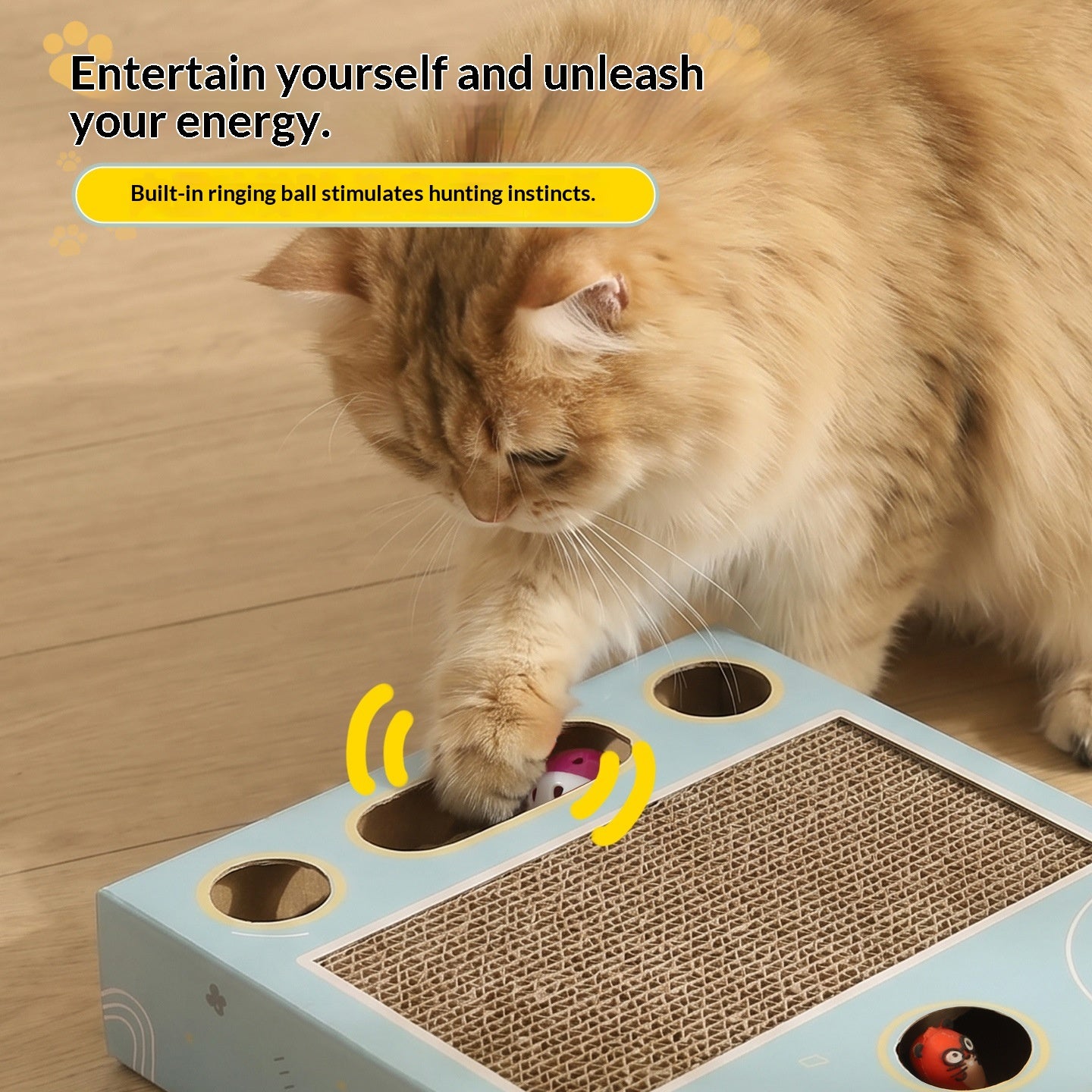 Cat Scratching Post Multifunctional Whac-a-mole Toy