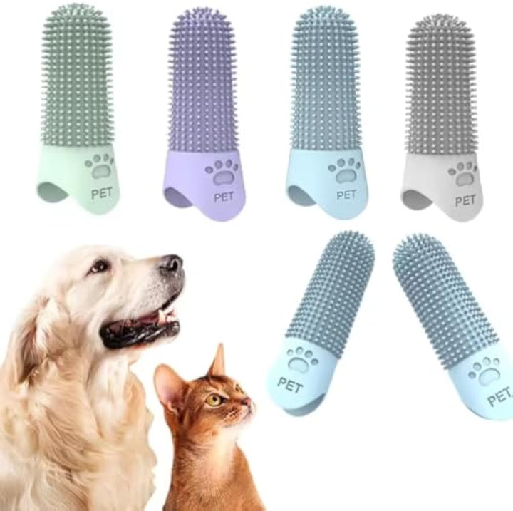 Dog Finger Toothbrush with All-Around Bristles