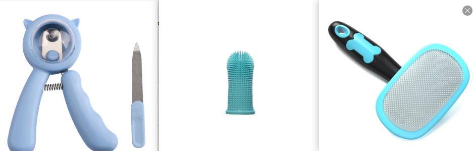 Soft Silicone Pet Finger Toothbrush With Case