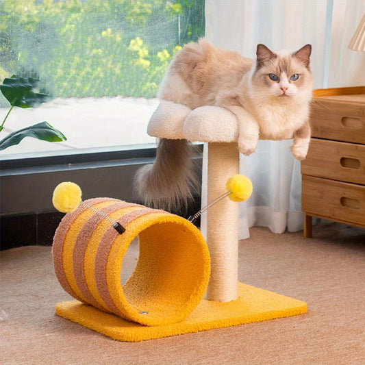 Bee Cat Climbing Frame Sisal Scratching Board No Debris Or