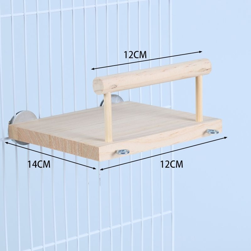 Climbing And Playing Bird Cage Accessories Toy Solid Wood Jumping