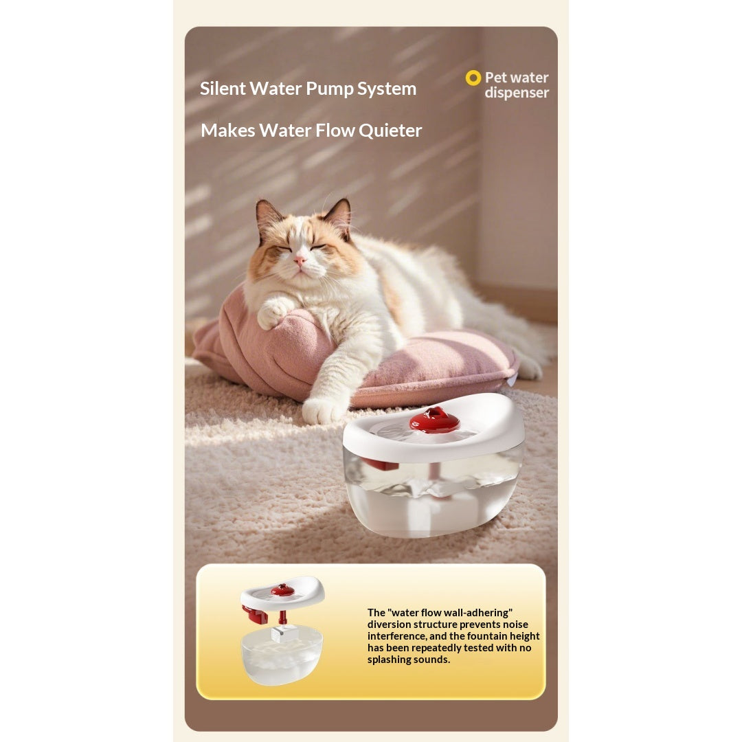 Silent Auto-circulating Filtered Pet Water Fountain