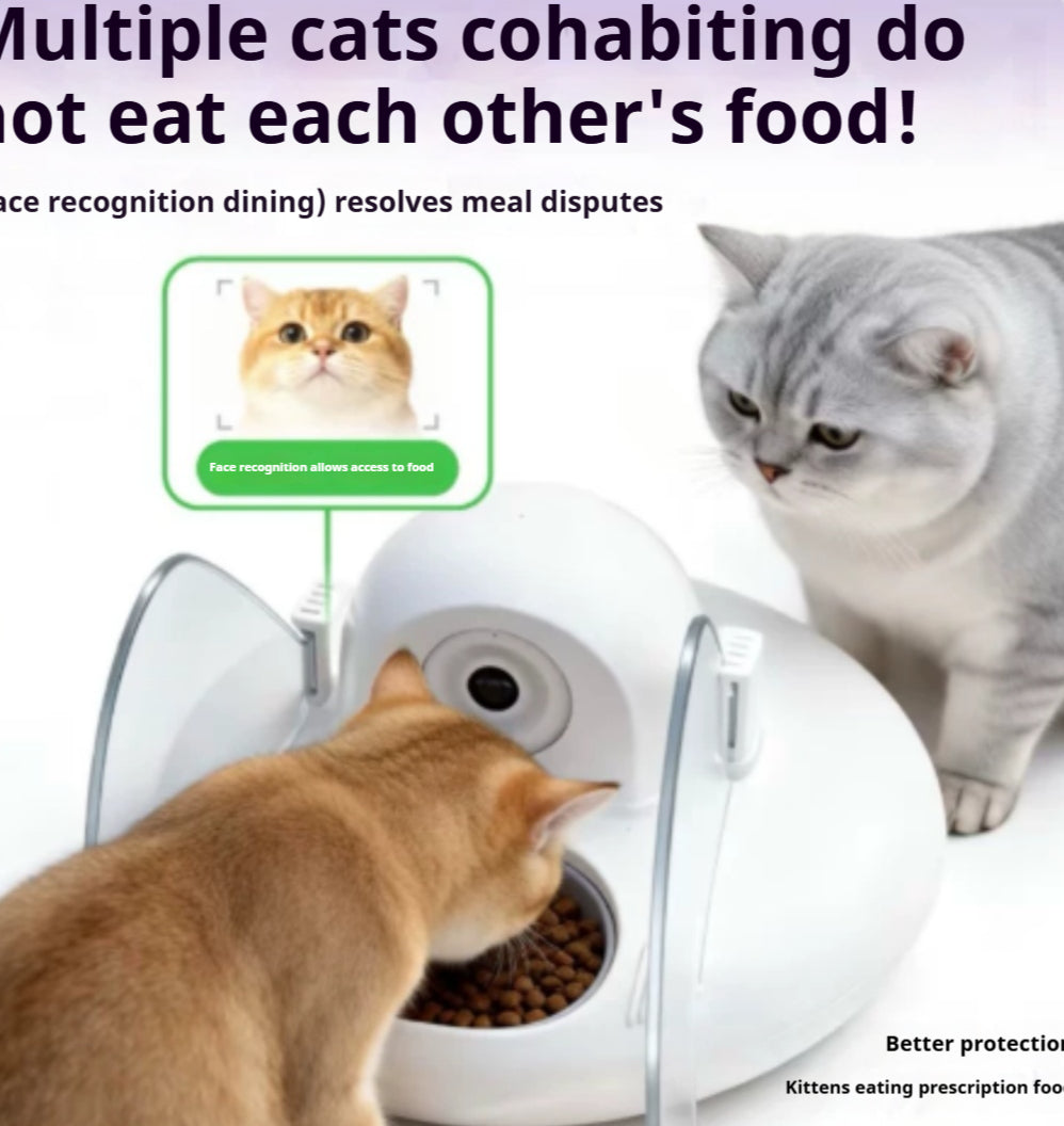 Smart Cat Feeder Ai Facial Recognition Multi Cats Video Camera Gen