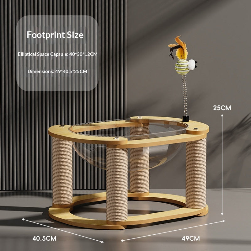 Cat Climbing Frame And Bed Combo With Enlarged Space Capsule